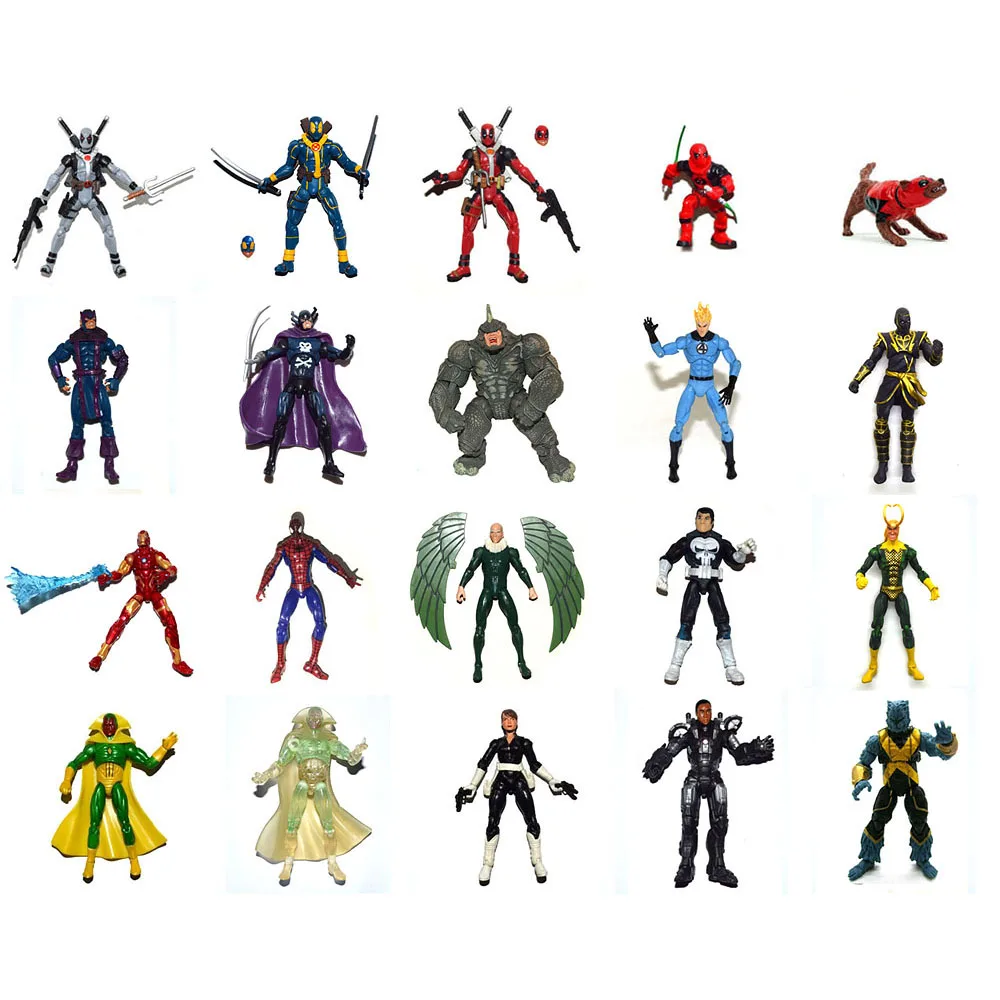 Machine human torch spidey vision dead pool dogpool 3 75 action figure loose collection thumb200