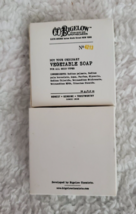 CO BIGELOW Apothecaries NYC #4213 Vegetable Soap .9oz Bar Travel Size NEW - $9.89