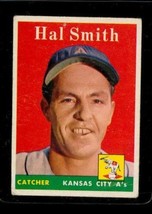 Vintage Baseball Trading Card Topps 1958 #257 Hal Smith Kansas City A&#39;s - £8.37 GBP