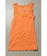 Faded Glory Ribbed Tank With Lace Trim Women’s M (8-10) Orange - €11,83 EUR