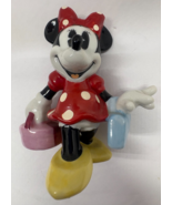 Disney Minnie Mouse Goes Shopping 4&quot; Ceramic Vintage Figurine - $19.80