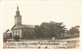 Postcard Century Old Cathedral On The Site Of British Treaty Rppc B37 - £6.11 GBP