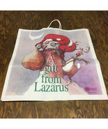 Vintage defunct Lazarus in store Christmas shopping bag movie photo prop  - £15.70 GBP