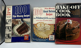 Cookbooks Collectible Pillsbury Bake Off Recipe Booklets 3rd 1952 6th 1955 18th - £9.00 GBP