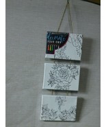 ART 101 GALLERY DECORATE YOUR OWN MINI CANVASES ON A ROPE - £7.08 GBP