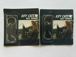 Vintage New EK Key Cats Retainers Sports Key Chain lot of 2 U177 - £10.44 GBP