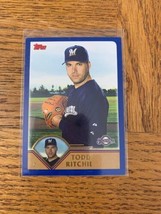 Topps 442 Todd Ritchie Scheda - £8.47 GBP