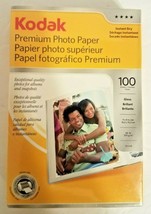 Kodak Premium Photo Paper 100 Sheets 4x6 Gloss Instant Dry NEW - $10.67
