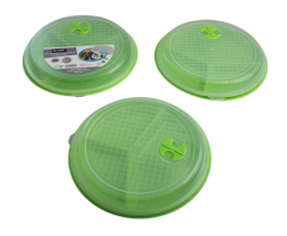 3 Pack Divided Meal Prep Containers, BPA-Free Microwave Plates w/ Vented... - $14.84