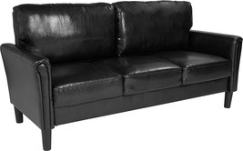 Black Leather Sofa SL-SF920-3-BLK-GG - $8,941.38 MXN
