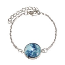 Match-Right Glow In The Dark Full Moon Charm Bracelet for Women Party Astronomy  - £9.27 GBP