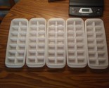 tupperware fresh n pure  ice cube trays 5 ct. no lids - $14.24