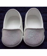 American Girl Doll Truly Me SHOES~from Floral Meet Outfit~White glitter ... - £9.42 GBP