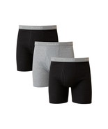 Hanes Men&#39;s Black/Grey Boxer Briefs, 3 Pack Size XL - $24.98 CAD