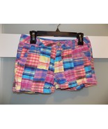 JUSTICE PLAID PRINTED CHINO SHORTS SIZE 10R GIRL&#39;S - $13.50