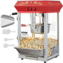 VEVOR Popcorn Maker, 8oz Kettle Makes 48 Cups per Batch with Tempered Gl... - $211.66 CAD