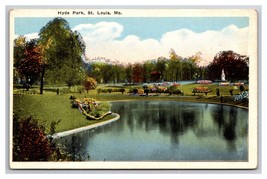 Hyde Park Landscape St Louis Missouri MO UNP WB Postcard Z10 - £2.28 GBP