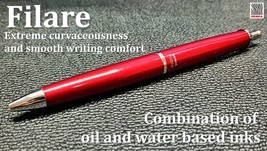 ZEBRA Filare Red emulsion oil and water ink 0.7mm Luxury Japanese ballpo... - $18.22