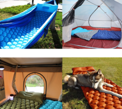 Outdoor Camping Inflatable Honeycomb Mattress Tent Sleeping Mat - £39.07 GBP+