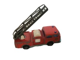 Majorette Pompier Fire Engine Truck Red with Ladder 207 FDNY New York 1:100 Toy - £10.38 GBP