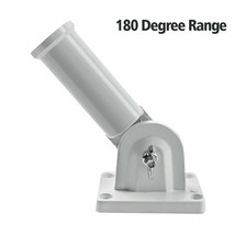 Flag Pole BRACKET Aluminum 1&quot; Inch Diameter Mounting Holder 180° Adjustable - $241.94 MXN