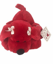 Jerry Elster Co. Love Struck Red Beagle 10” Plush W Tag Laying On Tummy ... - $21.00
