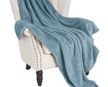 Waffle Textured Extra Large Fleece Blanket, Super Soft And Warm Throw Bl... - $25.99