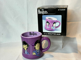 2005 The Beatles By Vandor 12 Oz Sculpted Cartoon Mug In Box - £23.63 GBP