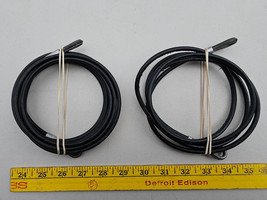 23SS04 VINYL SHEATHED 1/8&quot; STEEL CABLE, WITH END LOOPS, ONE 68&quot; LONG &amp; O... - $9.44