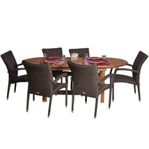 Lemans Deluxe 7-Piece Patio Dining Set - £1,540.98 GBP