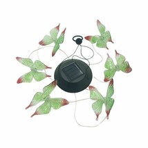 Green Solar Six Butterfly Wind Chimes - $331.39 MXN
