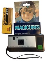 Vintage Kodak Instamatic 30 Camera, 110 Film And Magic cubes Untested As Is - £23.74 GBP