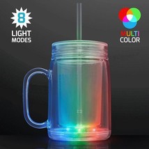 Hammertone LED Mason Jar Travel Mug 20oz Insulated Double-Wall Vacuum - $651.76 MXN
