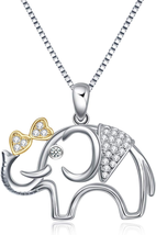Mother&#39;s Day Gifts for Mom from Daughter Son, Sterling Sliver Cute Animal Neckla - £16.69 GBP
