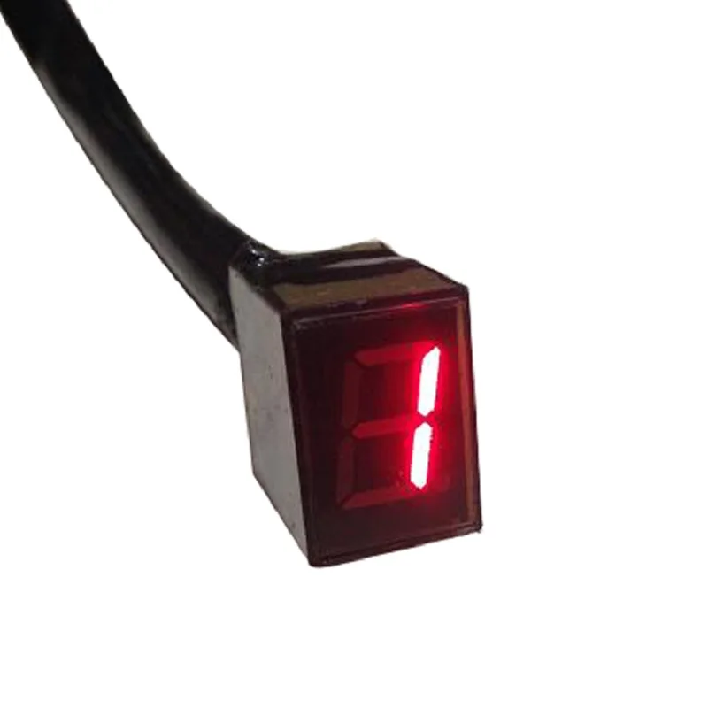 Universal Red LED Digital Gear Indicator Motorcycle Display Shift Lever Sensor 5 - £10.71 GBP