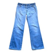 Vintage Levi’s Orange Tab Men’s Jeans Size 34 Leather Wide Leg Light Wash - £83.28 GBP