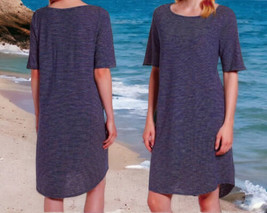 $158 NWT Eileen Fisher Vintage Comfy Dress X Small 2 4 T Shirt Hemp + Or... - £73.31 GBP