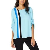Alfani Womens Smocked-Sleeve Pullover Blouse - Small - £31.65 GBP