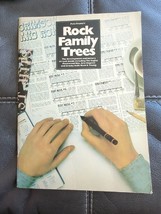ROCK FAMILY TREES by Pete Frame Paperback 1980 Edition Oversized Quick Fox - £74.72 GBP