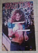LED ZEPPELIN ORIGINAL LIC. WITH ROBER PLANT HOLDING A DOVE LIVE ON STAGE... - £43.65 GBP