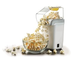 Brentwood White 1200W 8 Cup Hot Air Popcorn Maker PC-486W with Lid Scooper - $41.09
