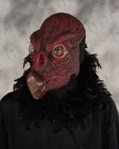 Black Bird Mask Vulture Animal Lifelike Feathers Scary Halloween Costume... - £58.96 GBP