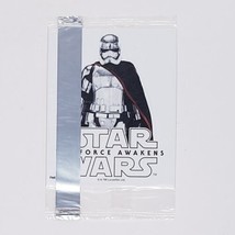 NEW &#39;15 Star Wars The Force Awakens Captain Phasma Glow-In-The-Dark Sticker Card - £7.65 GBP