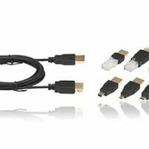 Gigaware - USB Cable 6-in-1  - Gold Plated Adapters - PC/MAC - Accessory Bag - £8.57 GBP