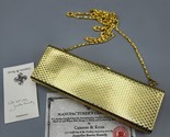 Camrose &amp; Kross JBK Evening Clutch Bag Gold Metal Jacqueline Kennedy Jackie - £60.85 GBP