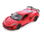 2023 Chevrolet Corvette Z06 1/24 Scale Diecast Model by Welly - RED - $29.69