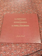 The Proverbs  Ecclesiastes Song Of Solomon 1953 Audio Book Vinyl Records - £6.47 GBP