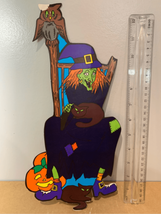 Oriental Trading Co Witch Wall Decoration-Vintage Paper Halloween- Display Dmg - £4.83 GBP