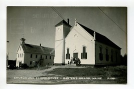 Church and Schoolhouse - Barter&#39;s Island Maine RP - £7.05 GBP