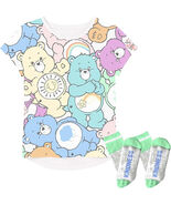 FREEZE Girls AOP Care Bear Shirt &amp; Sock Set, Size 14/16 - $14.84